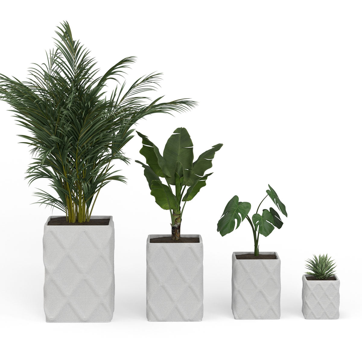 Montara Large Square Planter - Diamond 1