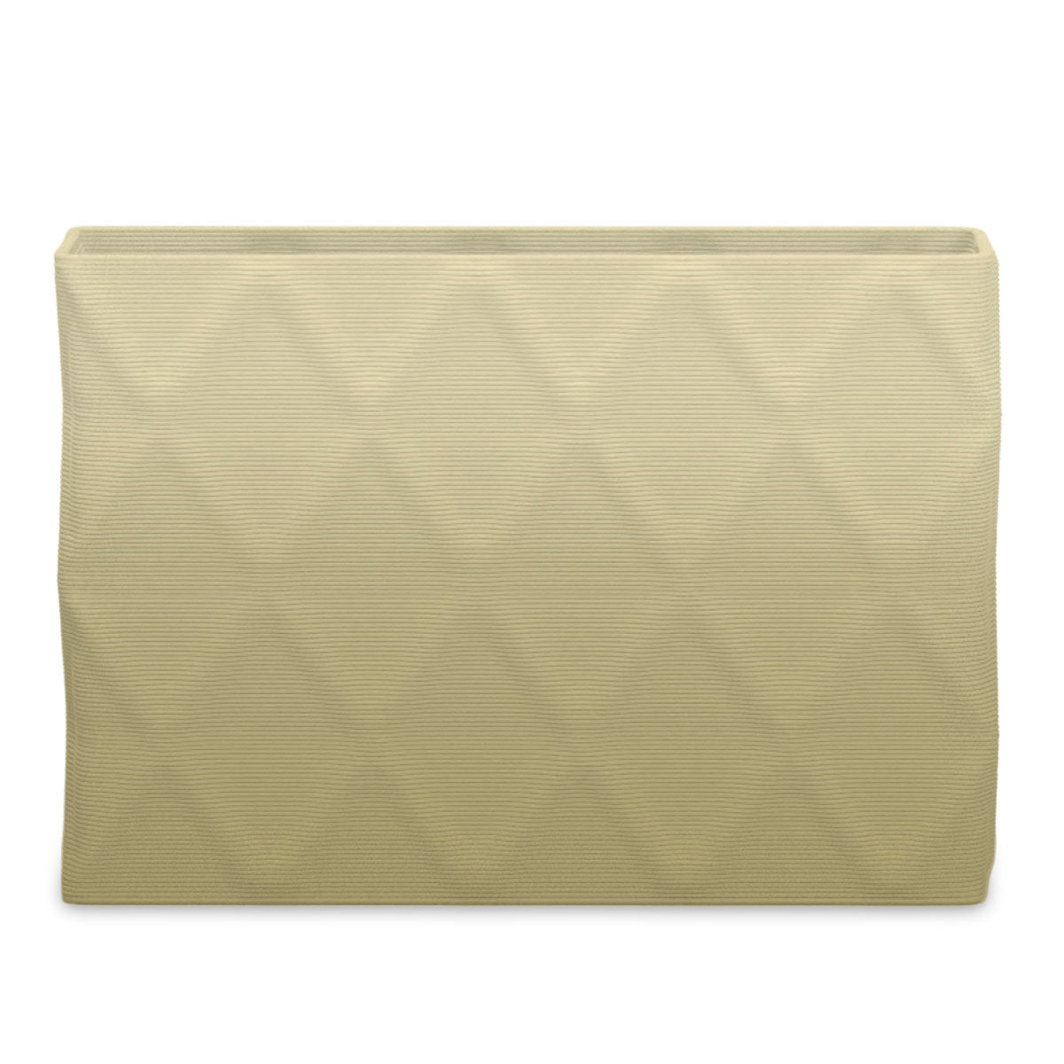 Avila Extra Large Rectangular Planter - Diamond 1 - Golden Olive OMB1 - sculptural rectangular planter with faceted diamond relief texture, 3D printed concrete, modern artistic design