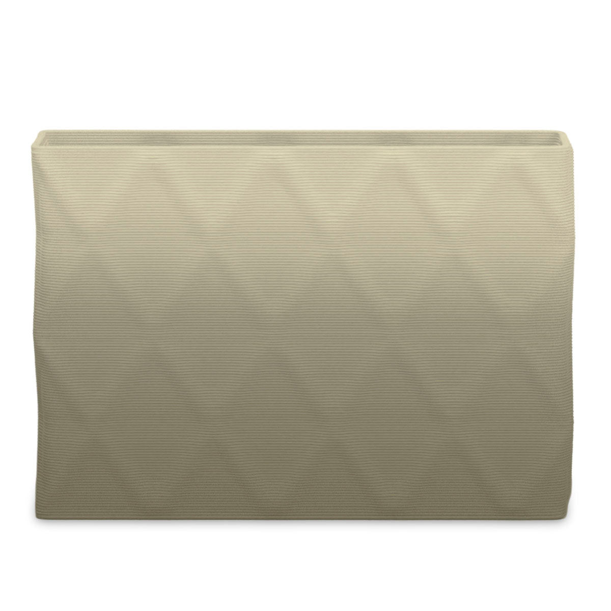 Avila Extra Large Rectangular Planter - Diamond 1 - Mossy Glen OMB1 - sculptural rectangular planter with faceted diamond relief texture, 3D printed concrete, modern artistic design