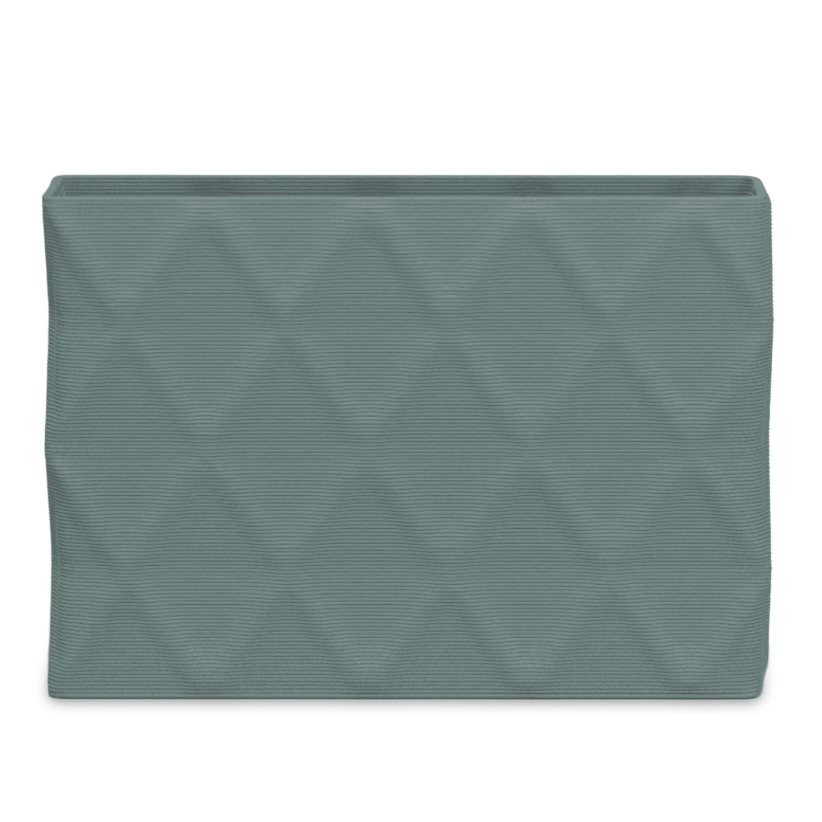 Avila Extra Large Rectangular Planter - Diamond 1 - Savanna Clay OMB2 - sculptural rectangular planter with faceted diamond relief texture, 3D printed concrete, modern artistic design