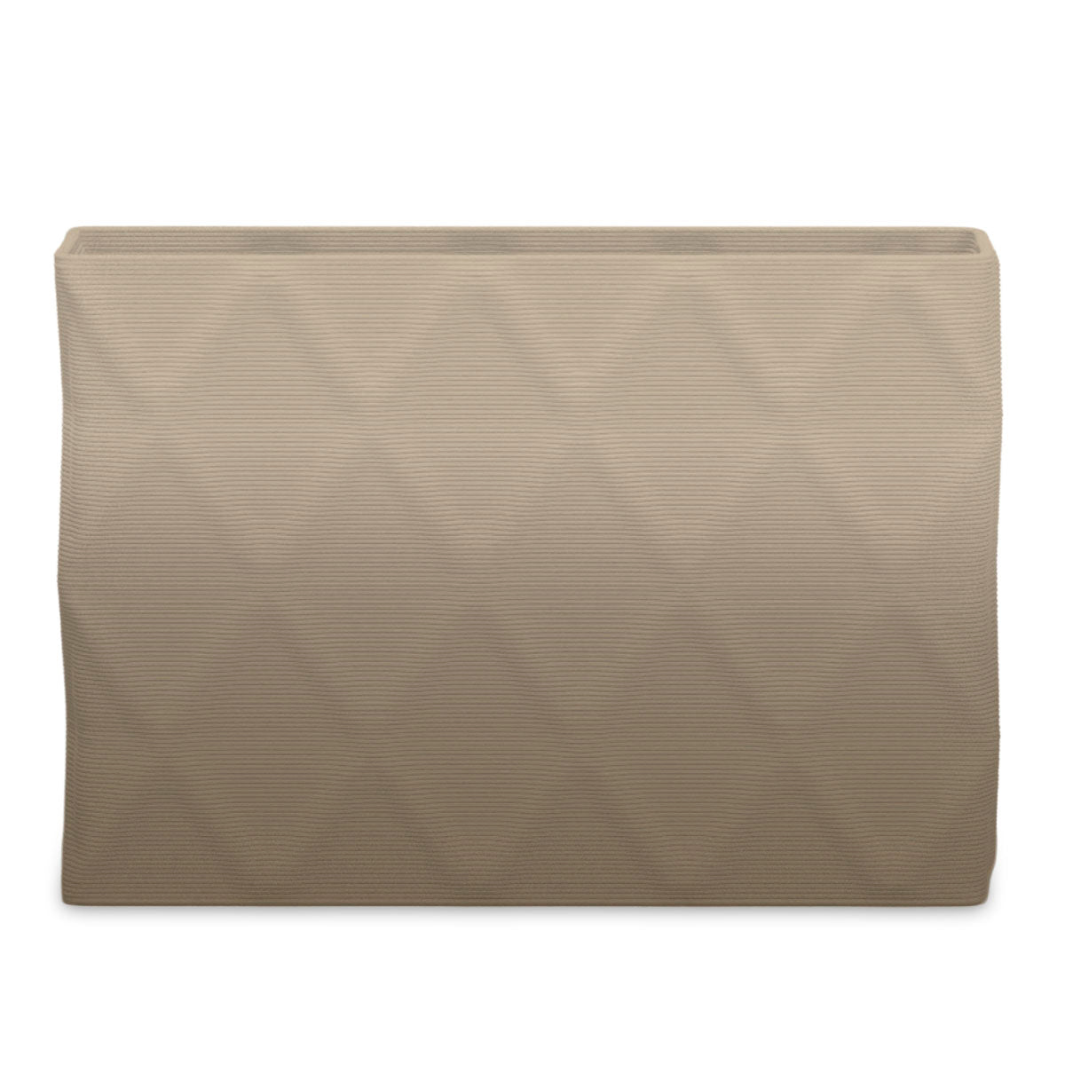 Avila Extra Large Rectangular Planter - Diamond 1 - Savanna Clay OMB1 - sculptural rectangular planter with faceted diamond relief texture, 3D printed concrete, modern artistic design