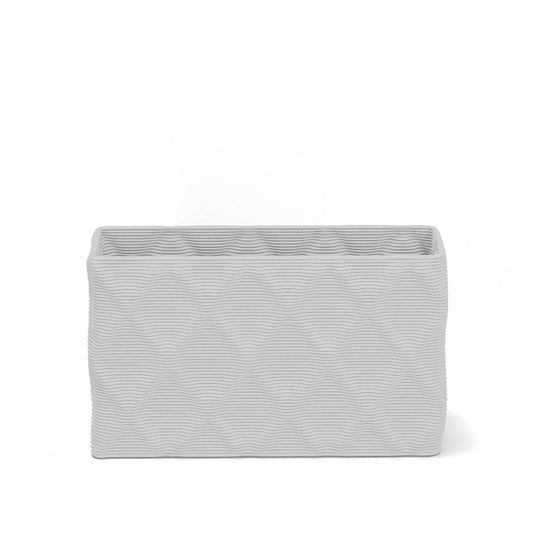Avila Small Rectangular Concrete Planter - Diamond 1