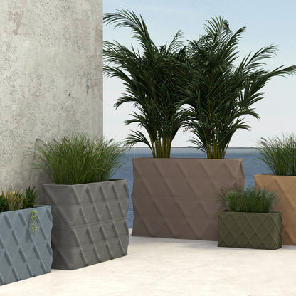 Avila Rectangular Planter Set - Diamond 1