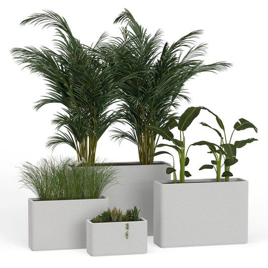 Avila Extra Large Rectangular Concrete Planter - Stacks