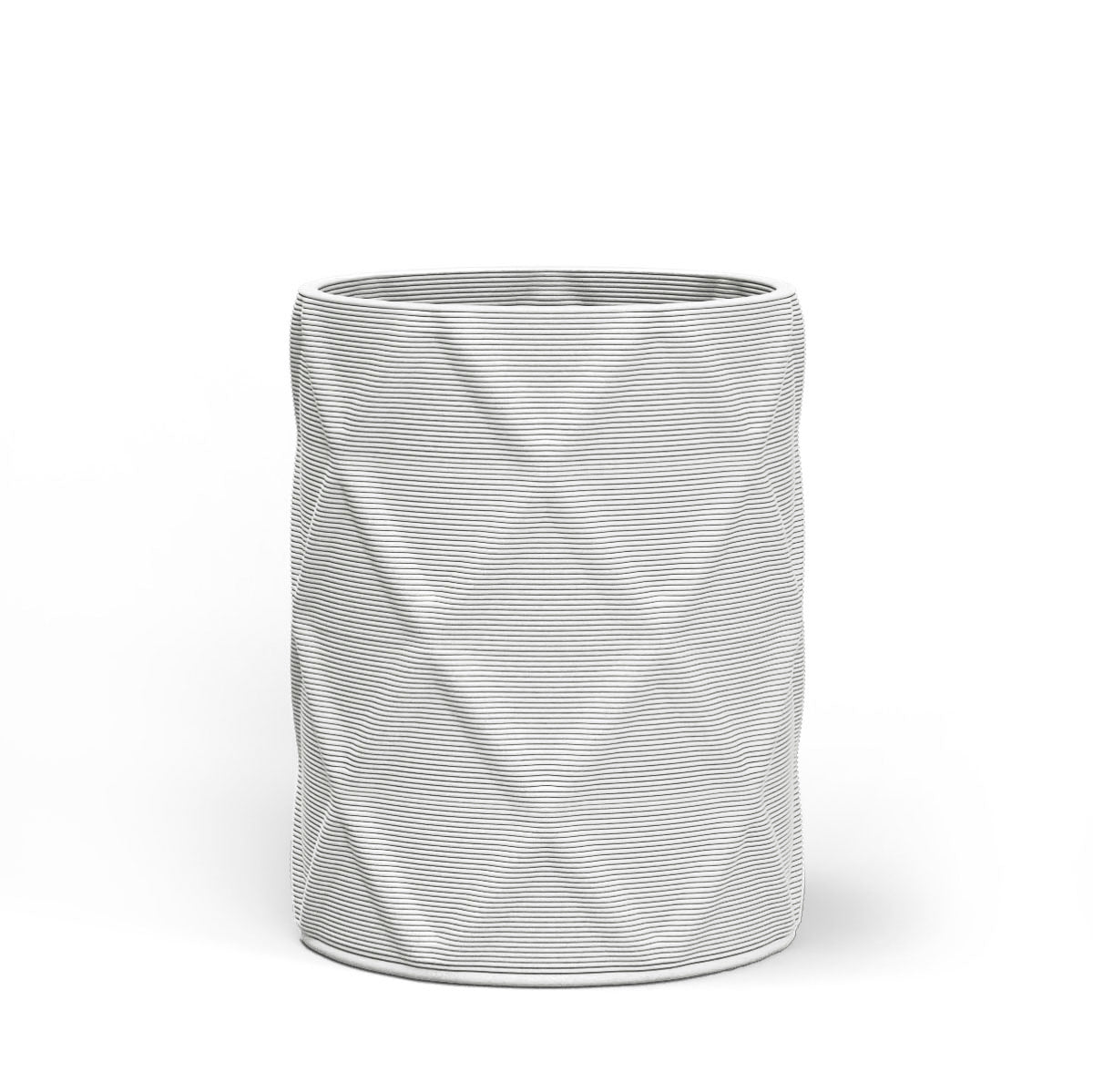 Solana Medium Round Concrete Planter - Diamond 1