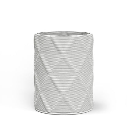 Solana Medium Round Concrete Planter - Diamond 1