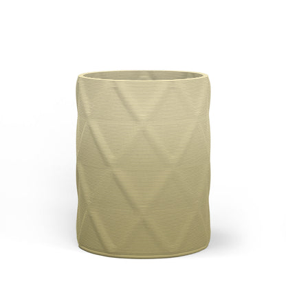 Solana Medium Round Concrete Planter - Diamond 1