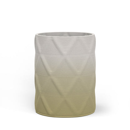 Solana Medium Round Concrete Planter - Diamond 1