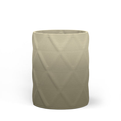 Solana Medium Round Concrete Planter - Diamond 1
