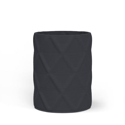 Solana Medium Round Concrete Planter - Diamond 1