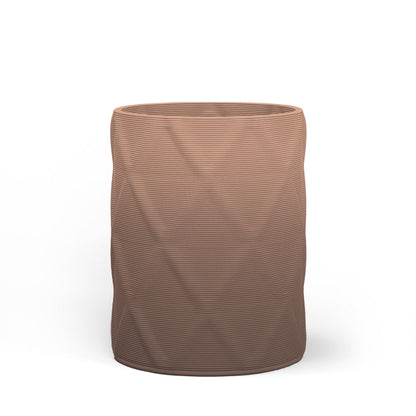 Solana Medium Round Concrete Planter - Diamond 1