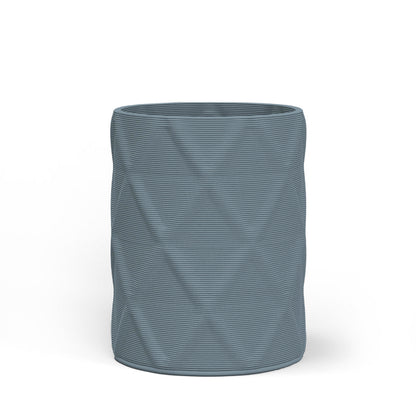 Solana Medium Round Concrete Planter - Diamond 1