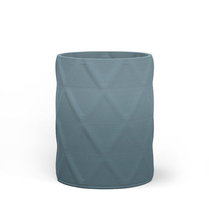 Solana Medium Round Concrete Planter - Diamond 1