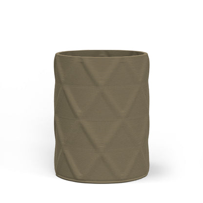 Solana Medium Round Concrete Planter - Diamond 1