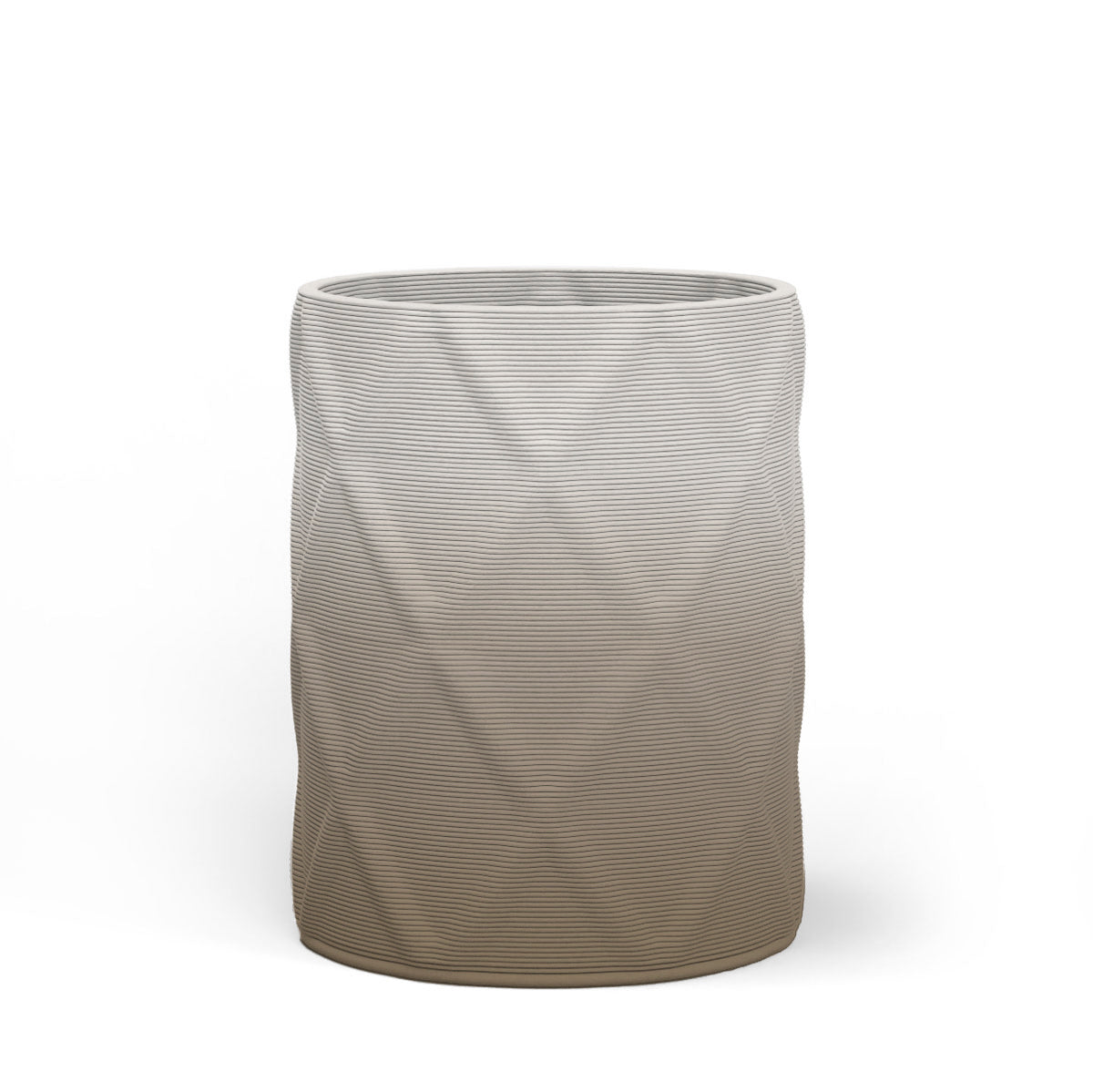 Solana Medium Round Concrete Planter - Diamond 1