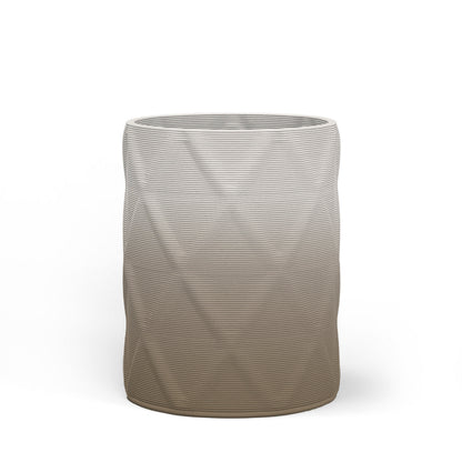 Solana Medium Round Concrete Planter - Diamond 1