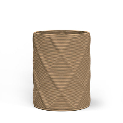 Solana Medium Round Concrete Planter - Diamond 1