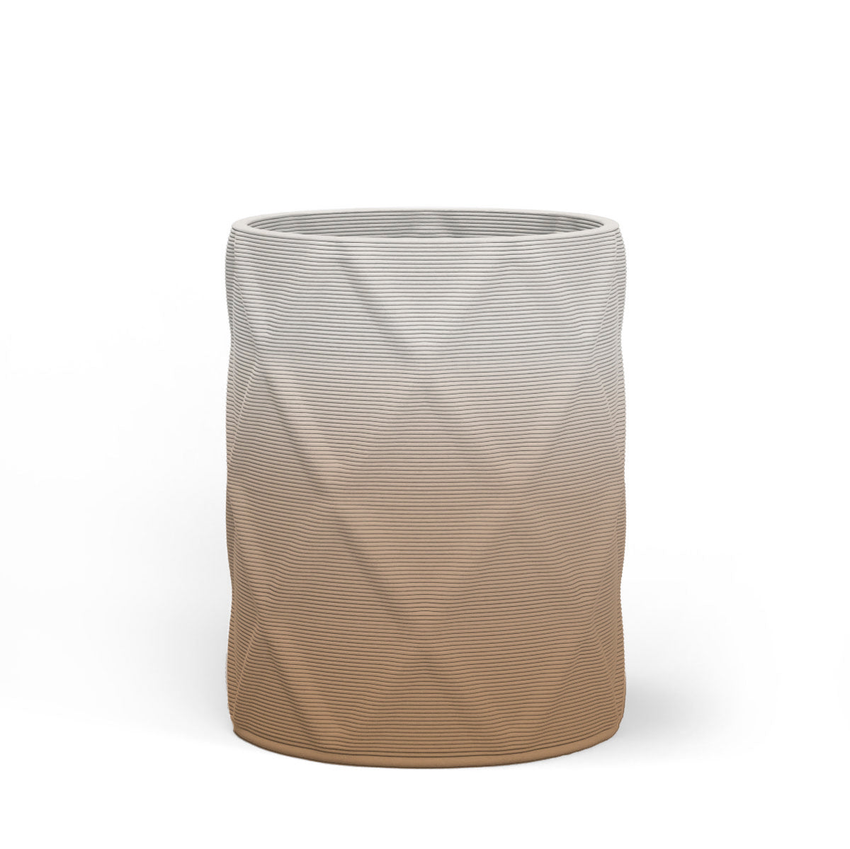 Solana Medium Round Concrete Planter - Diamond 1