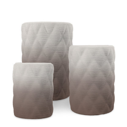 Solana Round Planter Set - Diamond 2