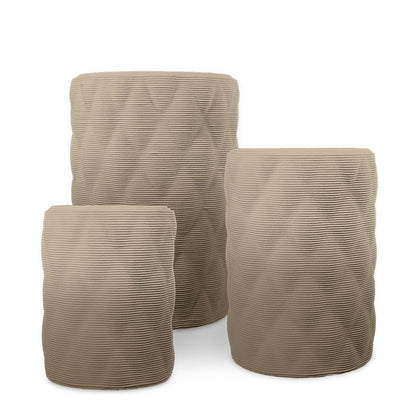 Solana Round Planter Set - Diamond 2