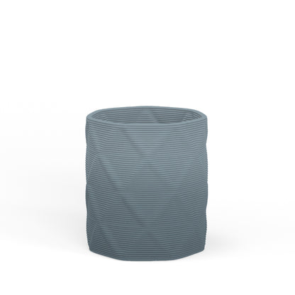 Solana Small Round Concrete Planter - Diamond 1