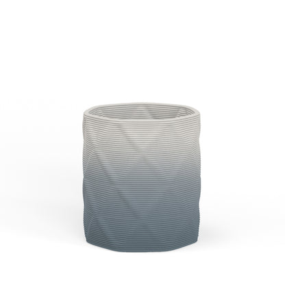 Solana Small Round Concrete Planter - Diamond 1
