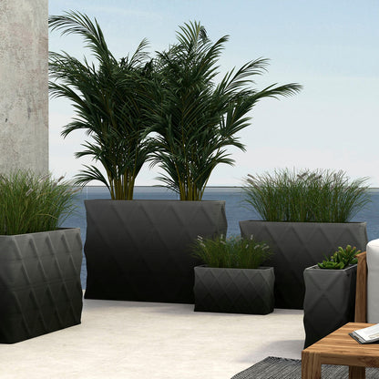 Avila Medium Rectangular Planter - Diamond 1