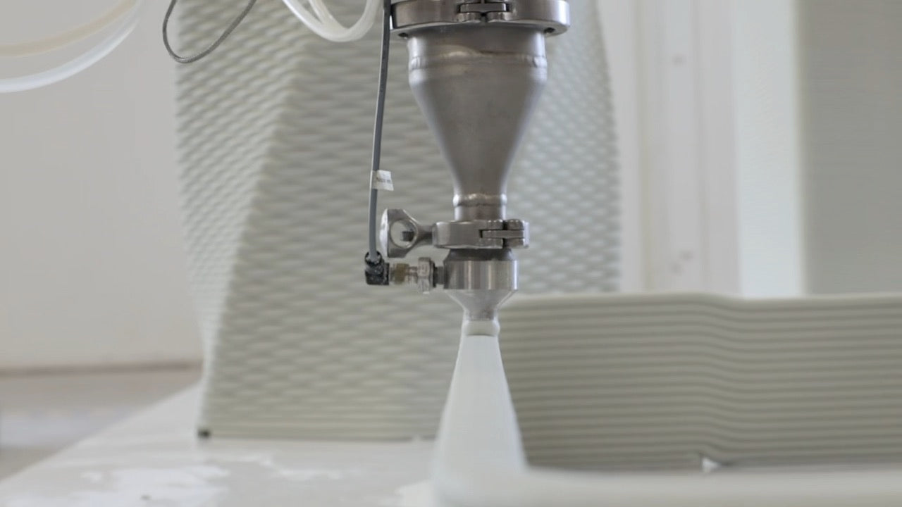 Load video: Mike Taylor explains the advantages of 3d printing concrete products.